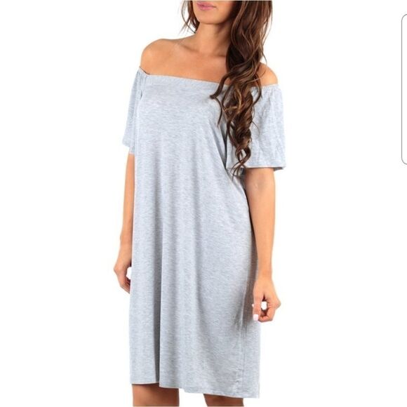 Zenana outfitters off the shoulder dress - Picture 1 of 10